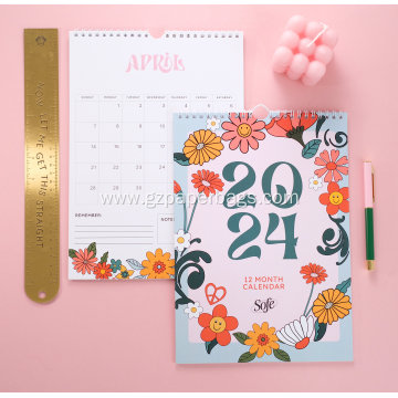 Custom Floral Themed Monthly Wall Calendar